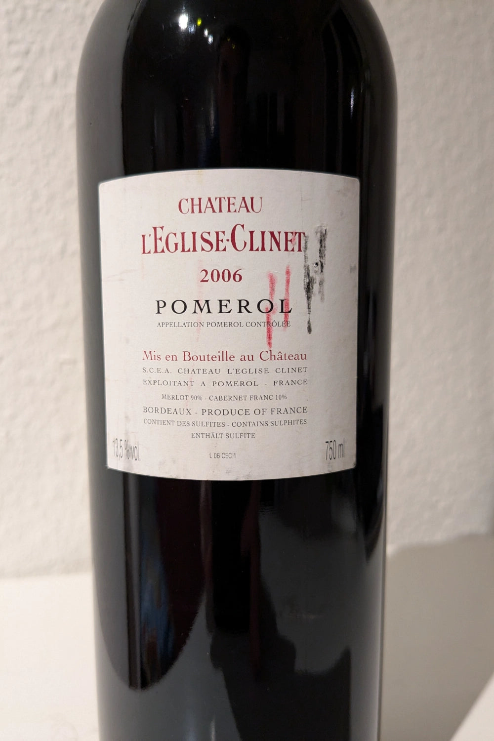 Chateau L'Eglise Clinet 2006 – Wine Trader- Seu marketplace de vinho
