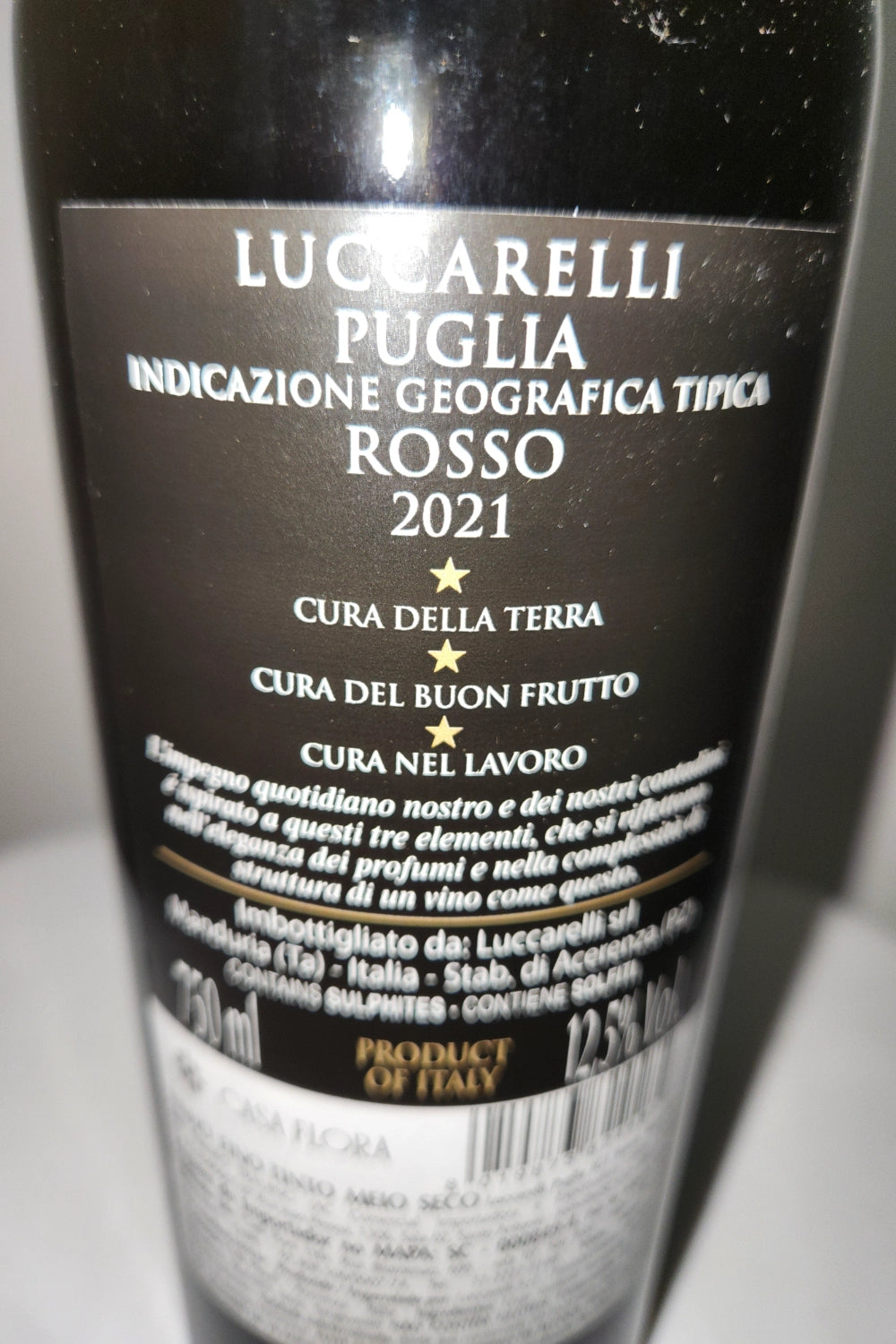 Luccarelli Rosso Puglia Igp 2021 750Ml