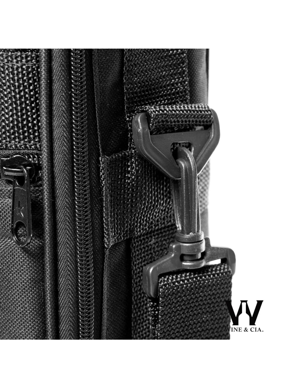 Mala Com Espuma Protetora - 6 garrafas Cor Preto