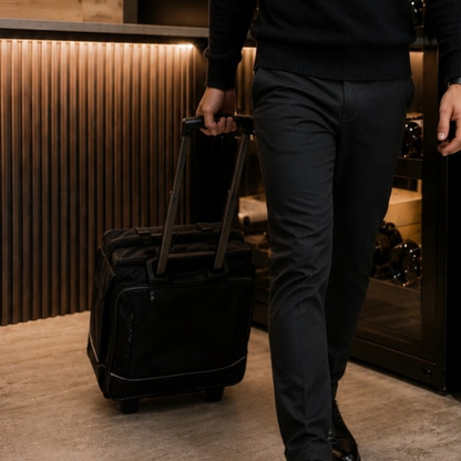 Bolsa Mala Com Rodas Para Transporte E Viagem De 12 Garrafas De Vinho