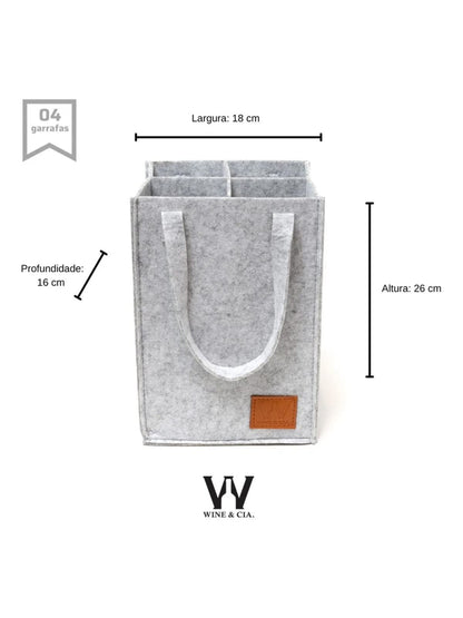 Bolsa Cordilheira 4 Garrafas