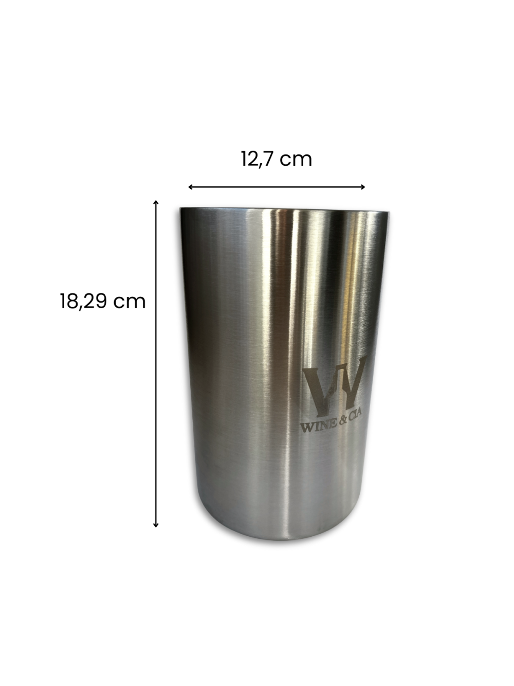 Cooler De Aço Inox Ice Bucket + Gelo Artificial Reutilizável