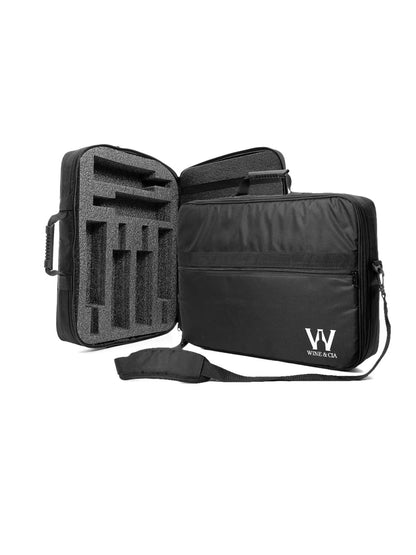 Mala Com Espuma Protetora - 6 garrafas Cor Preto