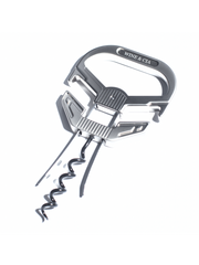 Abridor De Vinho 2 Lâminas Com Saca Rolhas Para Vinho Antigo