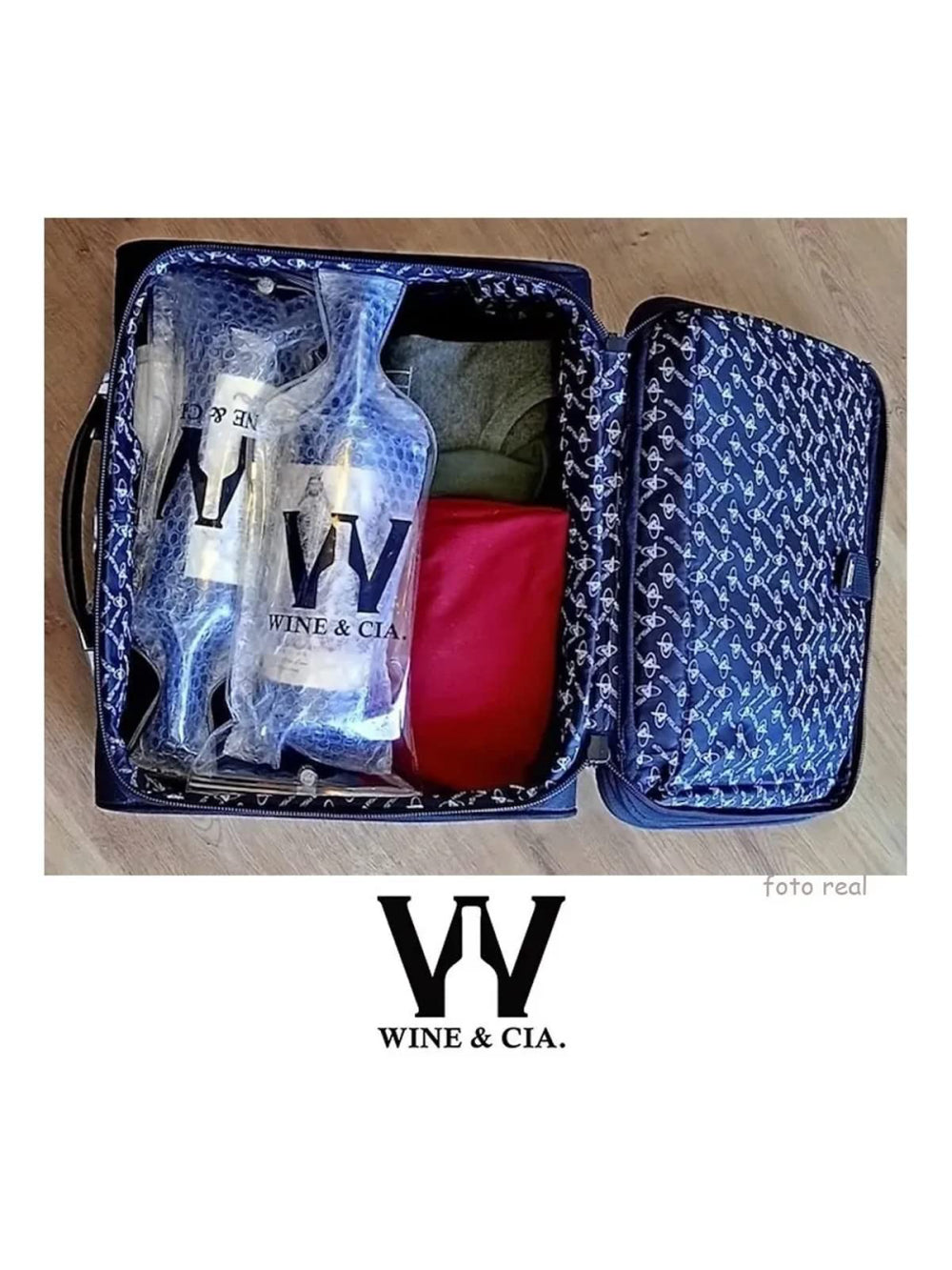 5 Wine Skins Transparente Para Transporte de Garrafas de Vinho