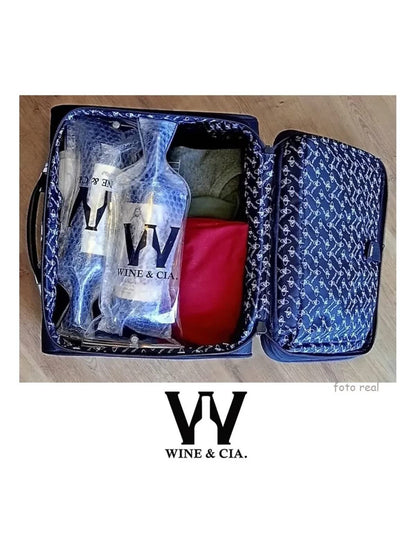 5 Wine Skins Transparente Para Transporte de Garrafas de Vinho