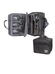 Mala Com Espuma Protetora EZ Trip Preto 1 Garrafa e 5 Taças