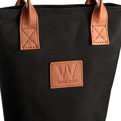 Wine Bag Para 1 Garrafas de Vinho Termica Wine & Cia Preta