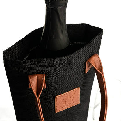Wine Bag Para 1 Garrafas de Vinho Termica Wine & Cia Preta