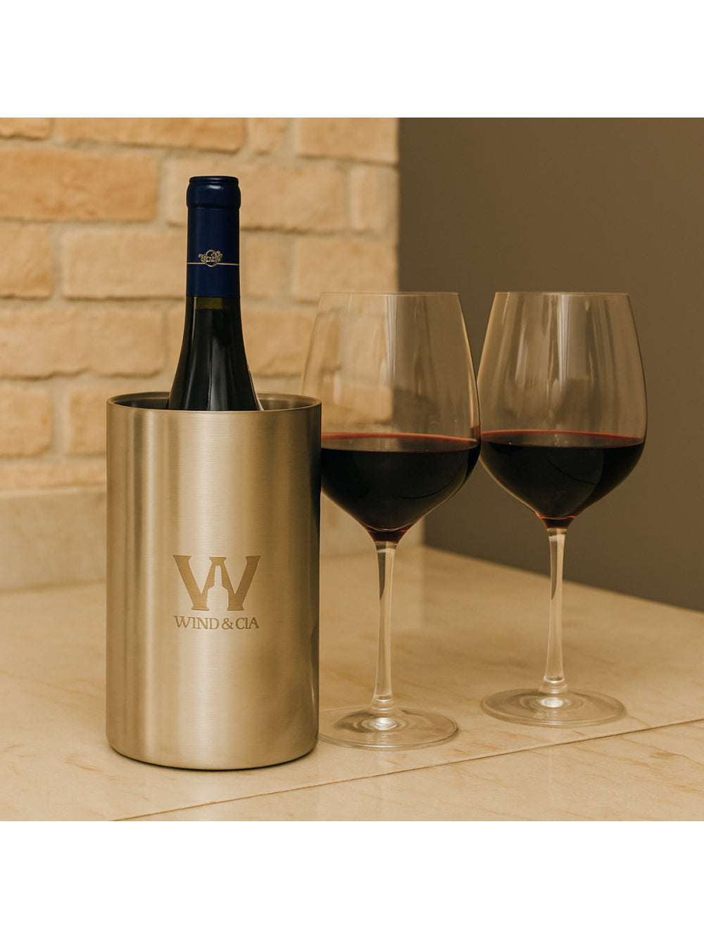 Cooler De Aço Inox Ice Bucket