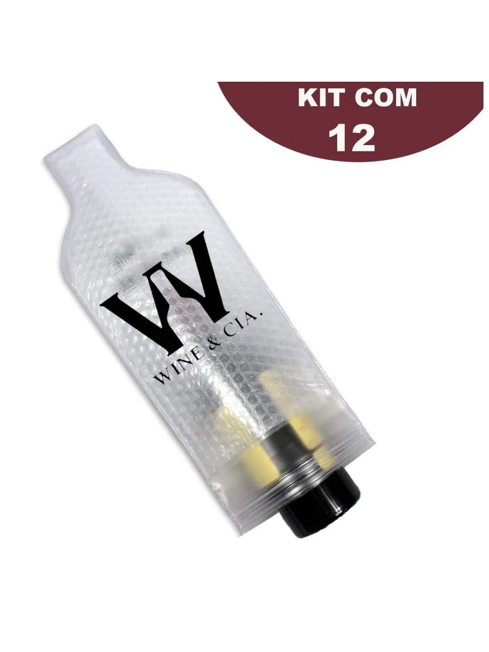 Proteger Garrafas Viagem Bebidas Vinhos Champagne Kit 12un