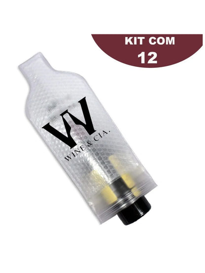 Proteger Garrafas Viagem Bebidas Vinhos Champagne Kit 12un