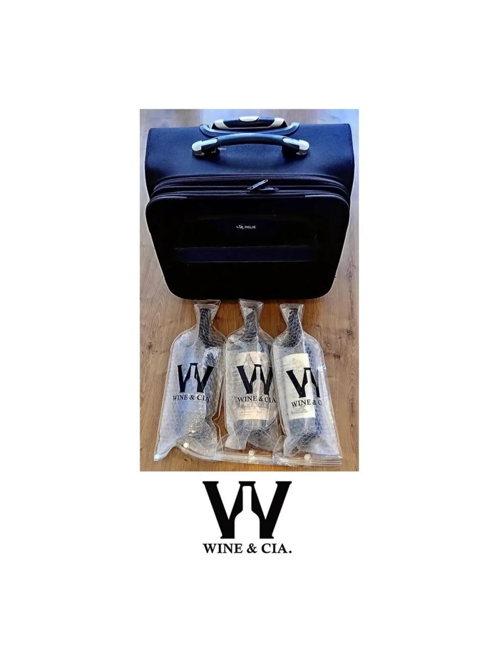 Proteger Garrafas Viagem Bebidas Vinhos Champagne Kit 12un