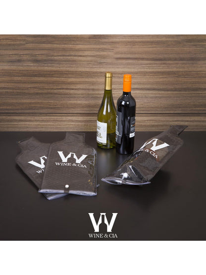 10 Wine Skin Fumê Para Transportar Garrafas De Vinho