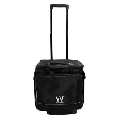 Bolsa Mala Com Rodas Para Transporte E Viagem De 12 Garrafas De Vinho