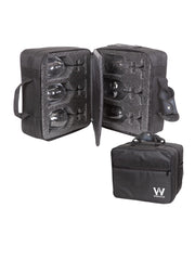 Mala Com Espuma Protetora EZ Trip Preto 6 Taças