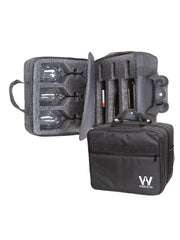 Mala Com Espuma Protetora EZ Trip Preto 3 Garrafas e 3 Taças