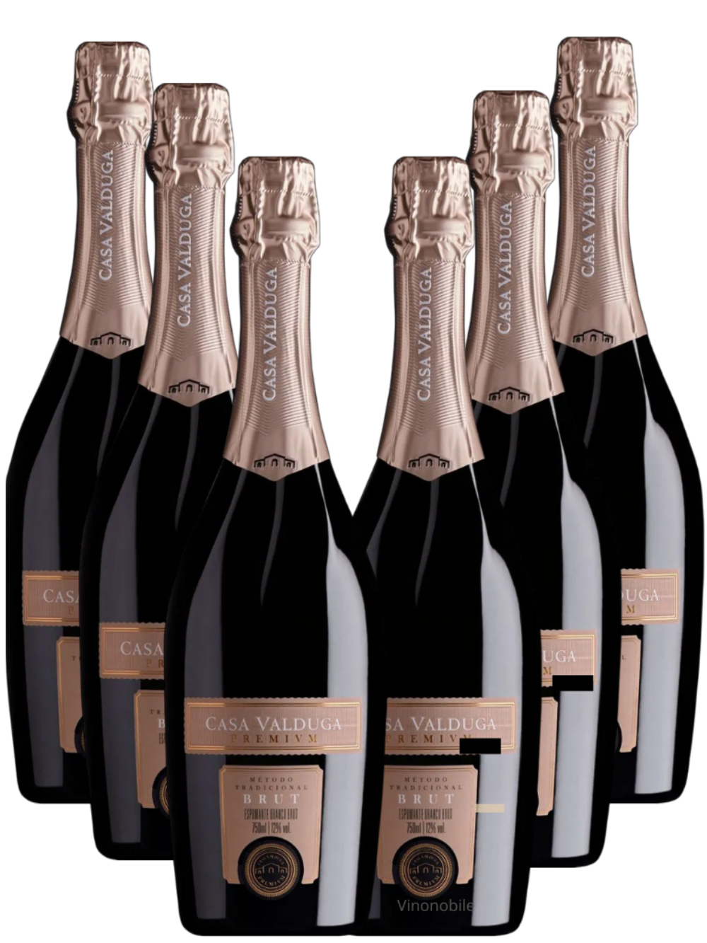 Kit 6 Espumantes Casa Valduga Premivm Brut 750 Ml