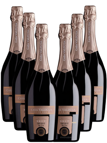 Kit 6 Espumantes Casa Valduga Premivm Brut 750 Ml