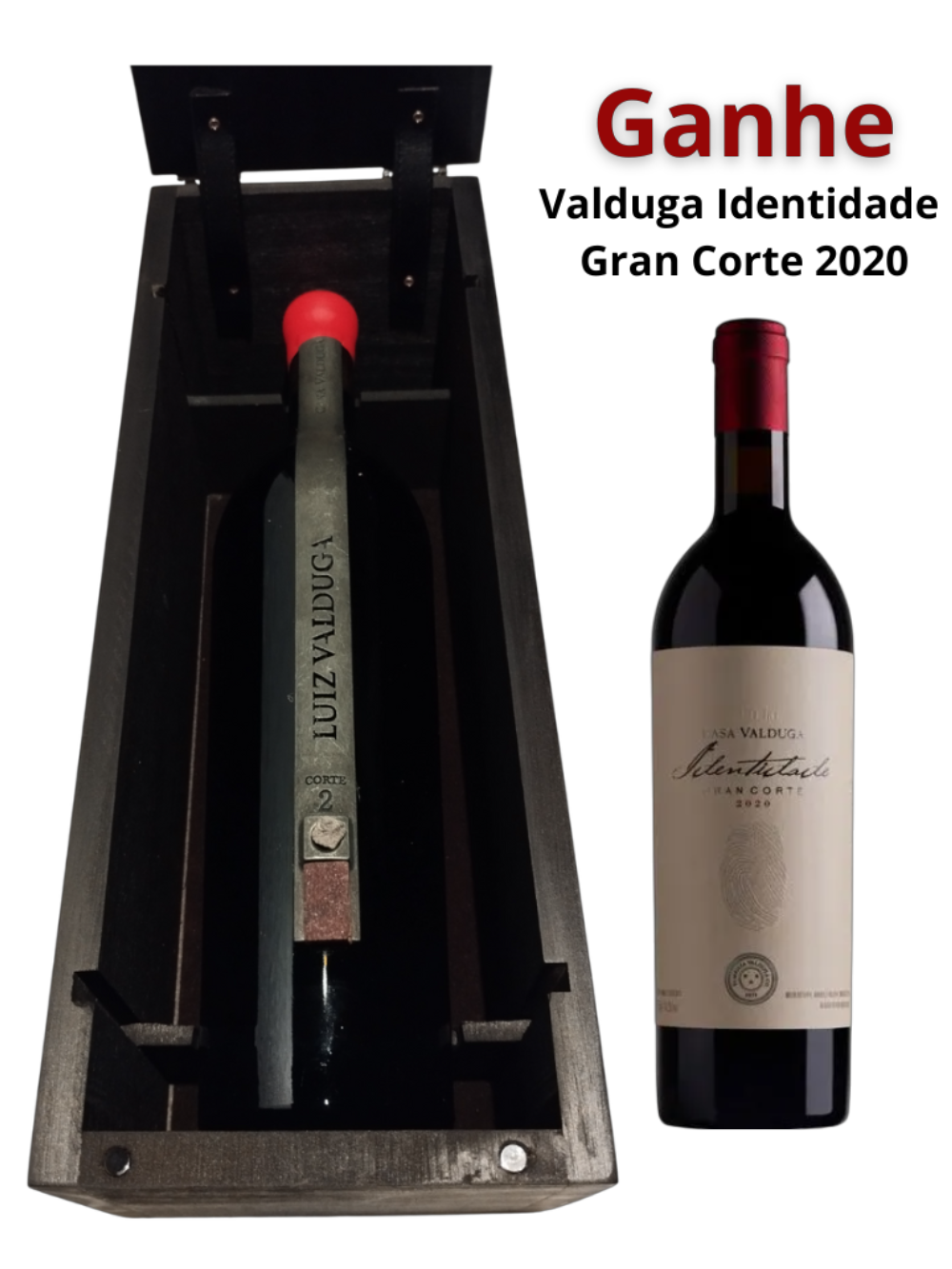 Luiz Valduga Corte 2 - Caixa Madeira Individual +Brinde Identidade Gran Corte