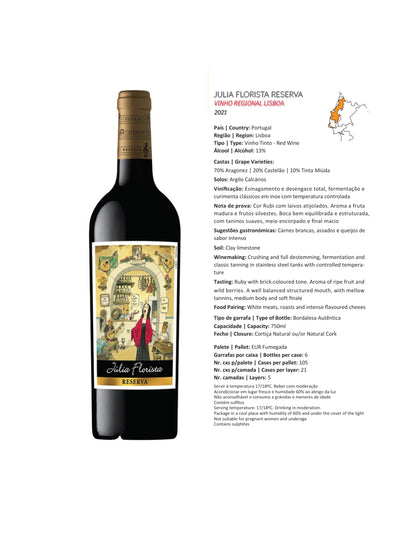 Julia Florista Vinho Reserva Tinto Português
