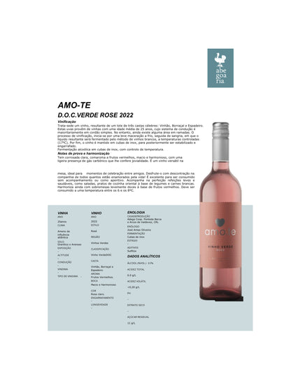 Amo.te Vinho Verde Rosé