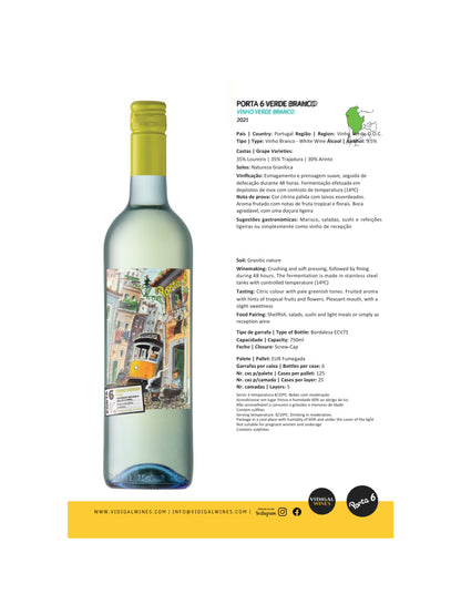 Porta 6 Vinho Verde Branco Português