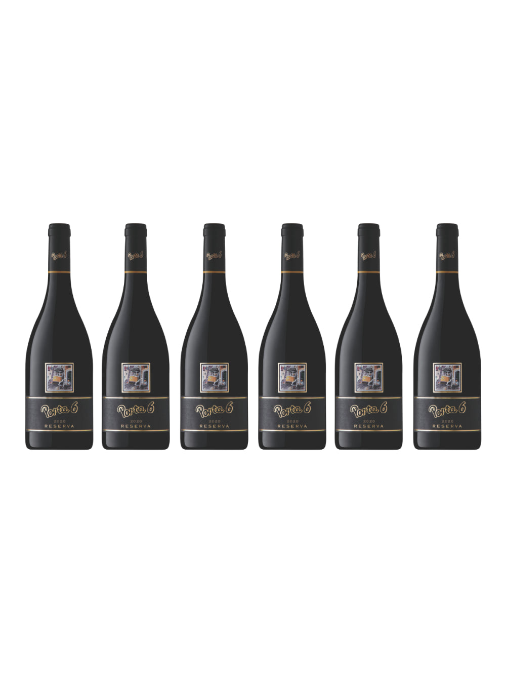 Porta 6 Reserva Vinho Tinto Português - Caixa com 6