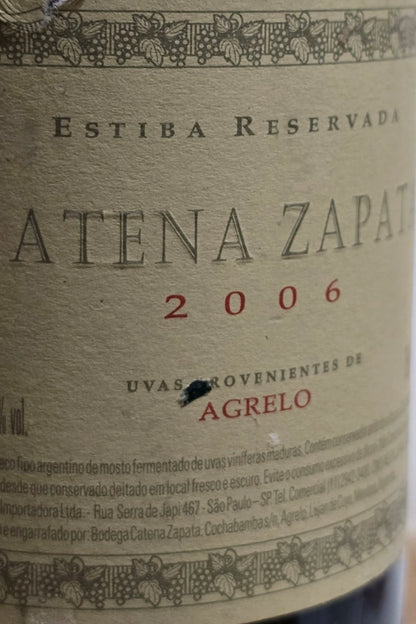 Catena Zapata Estiba Reservada 2006