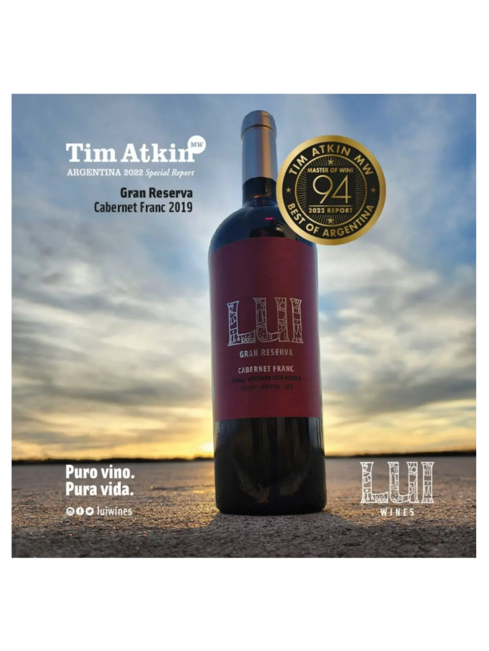 VINHO LUI HARMONY GRAN RESERVA CABERNET FRANC 750 ML