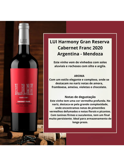 VINHO LUI HARMONY GRAN RESERVA CABERNET FRANC 750 ML