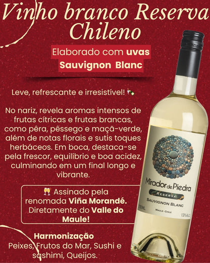 VINHO MIRADOR DE PIEDRA RESERVA SAUVIGNON BLANC 750 ML