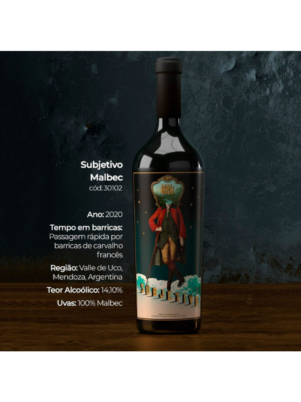 VINHO SUBJETIVO MALBEC 750ML