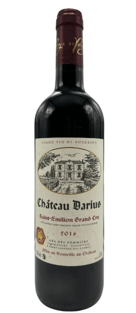 Vinho tinto Frances Château Darius Saint-Émilion Grand Cru 2016