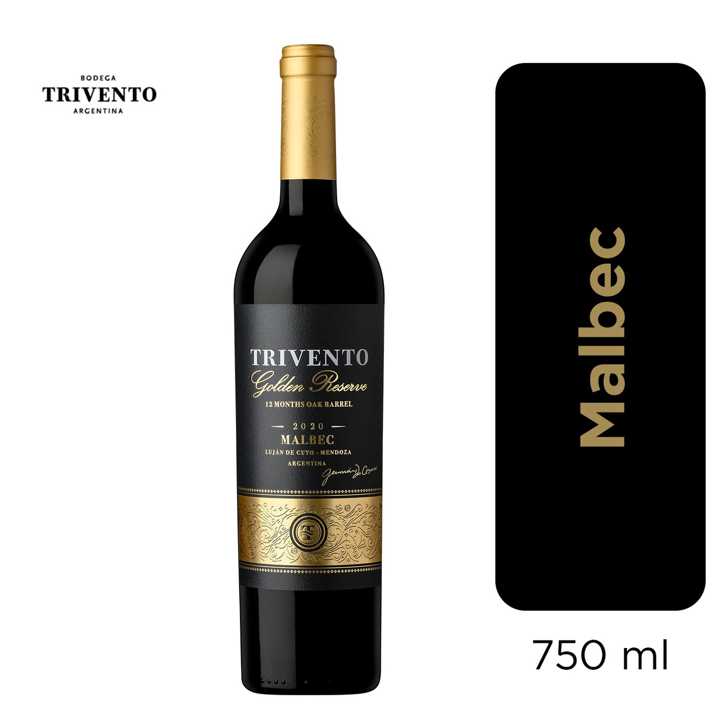 Trivento Vinho Tinto Argentino Seco Golden Reserve Malbec 750ml