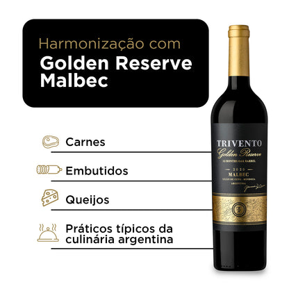 Trivento Vinho Tinto Argentino Seco Golden Reserve Malbec 750ml