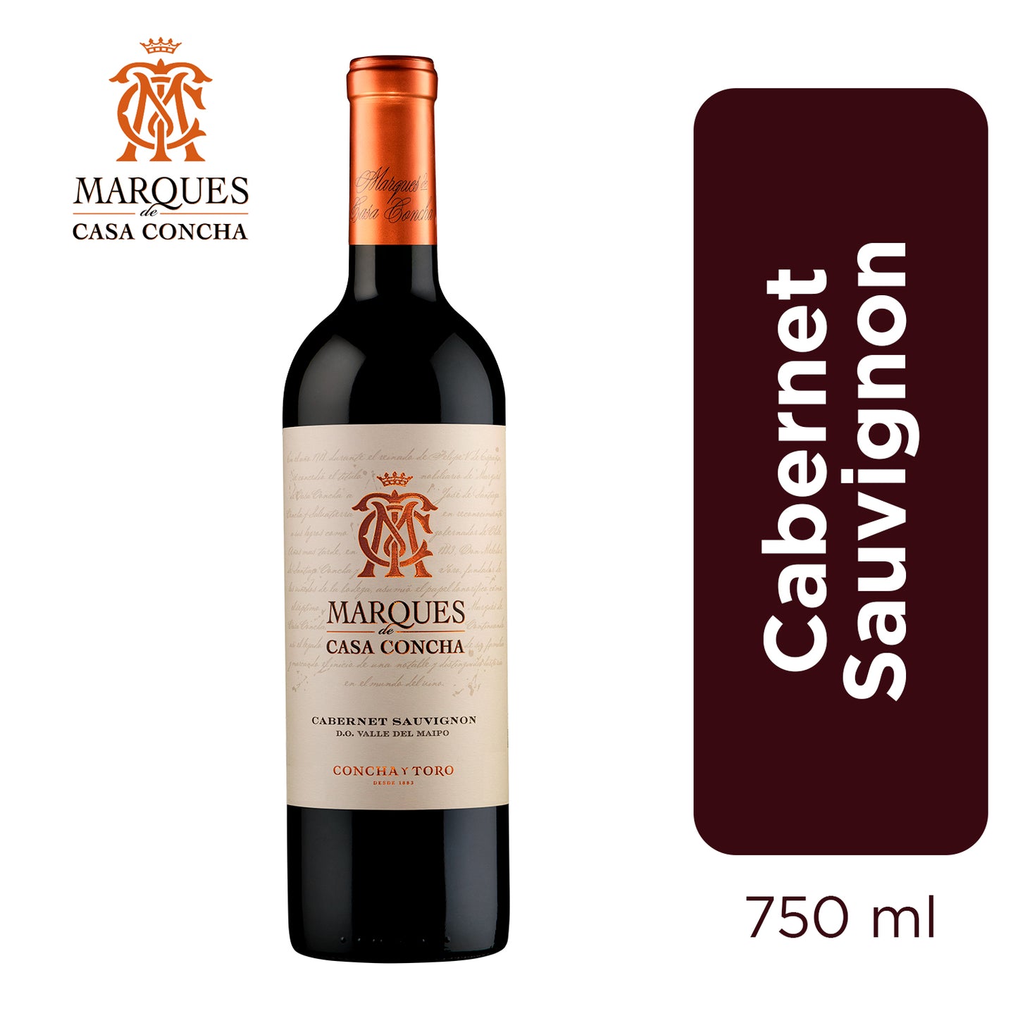 Vinho Tinto Chileno Marques De Casa Concha Cabernet Sauvignon 750ml
