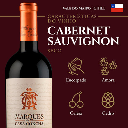 Vinho Tinto Chileno Marques De Casa Concha Cabernet Sauvignon 750ml