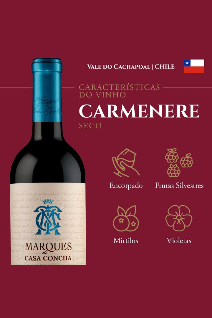 Vinho Tinto Chileno Marques De Casa Concha Carmenere 750ml