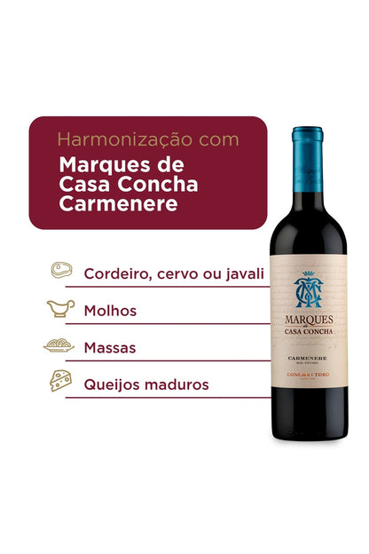 Vinho Tinto Chileno Marques De Casa Concha Carmenere 750ml