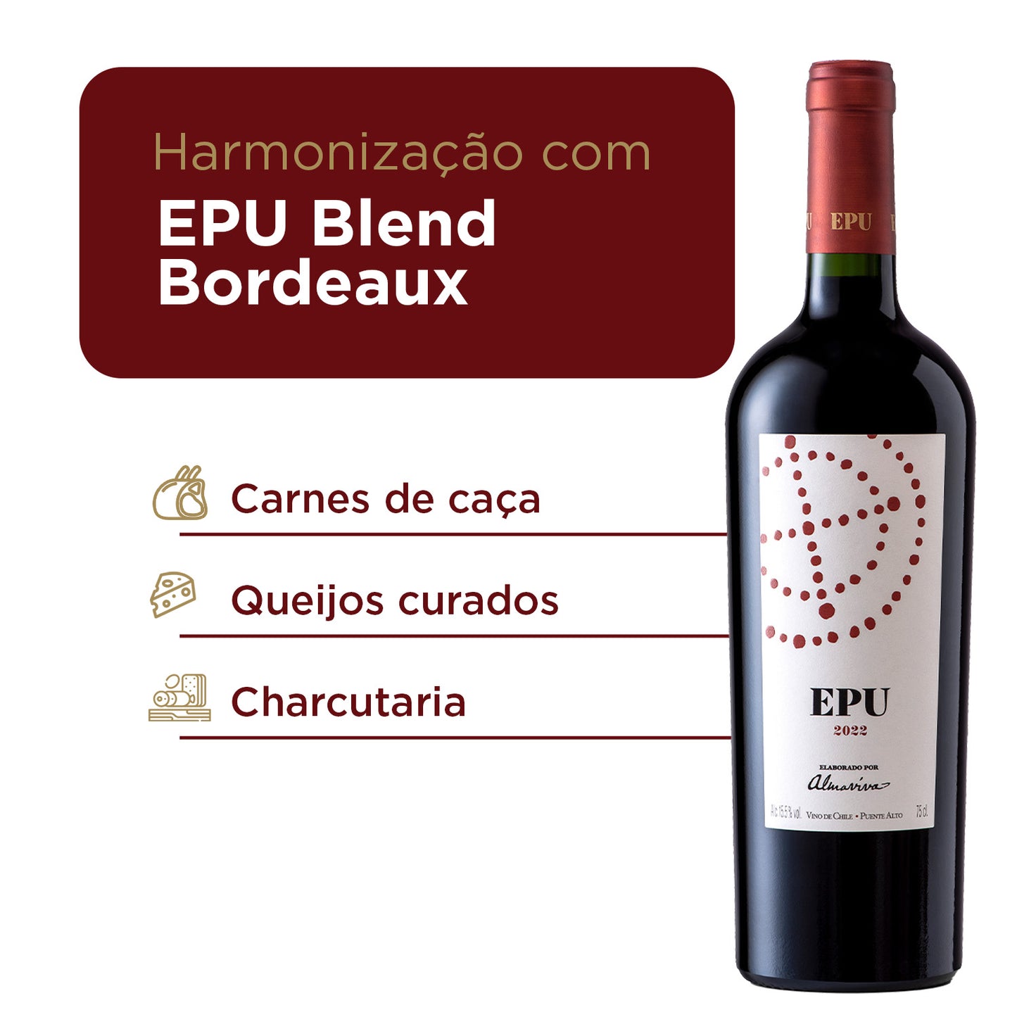 Vinho Tinto Chileno Epu 750ml