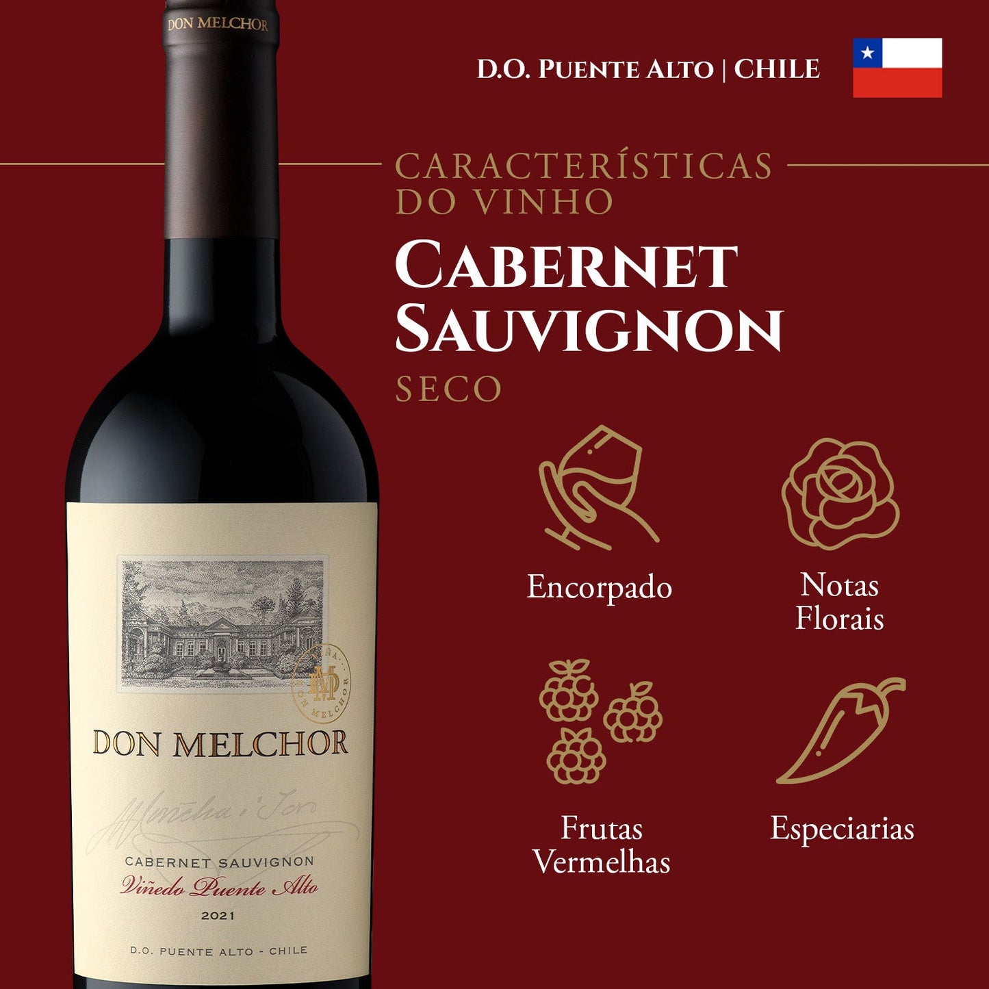 Dupla Don Melchor 2022 e 2021 + Brinde Exclusivo