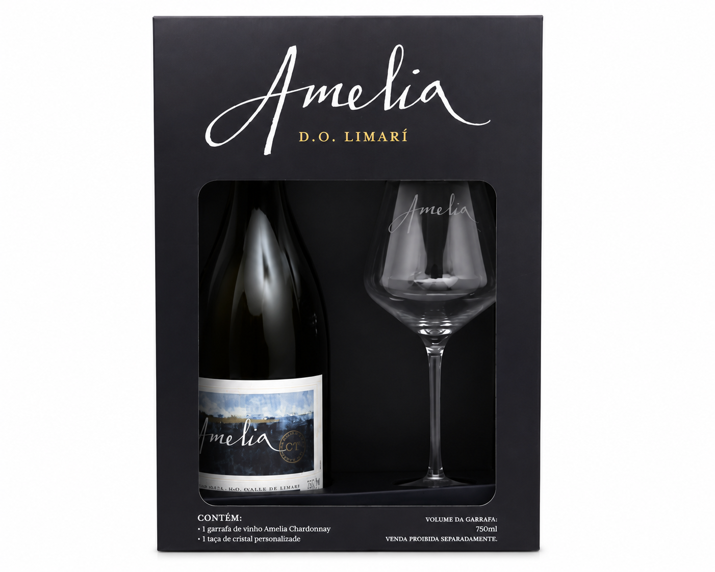 Kit Amelia Chardonnay & Taça Exclusiva