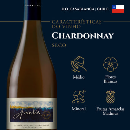 Kit Amelia Chardonnay & Taça Exclusiva