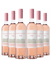 Kit 6 Garrafas Vinho Rose Bons Ventos Fresh 750ml