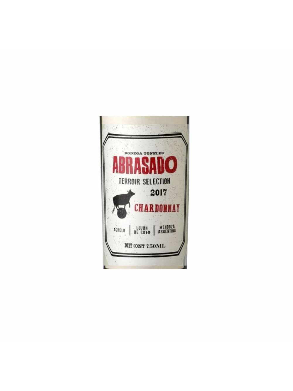 Kit 2 Garrafas Vinho Branco Abrasado Terroir Selection Chardonnay 750ml