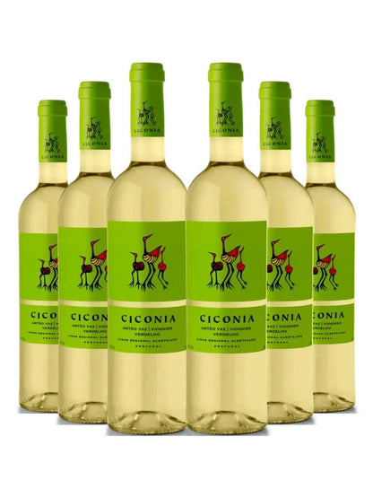 Kit 6 Garrafas Vinho Branco Ciconia Alentejo 750ml