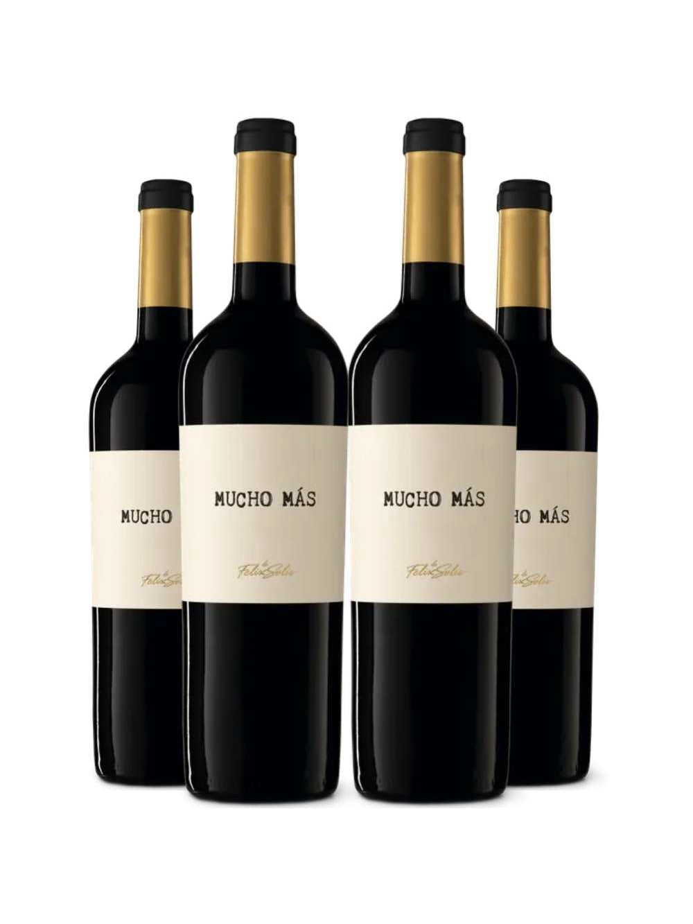 Kit 4 Garrafas Vinho Tinto Mucho Más 750ml