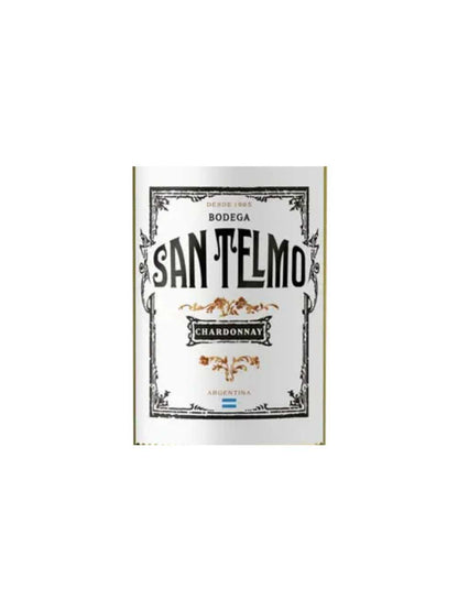 Kit 6 Garrafas Vinho Branco San Telmo Chardonnay 750ml