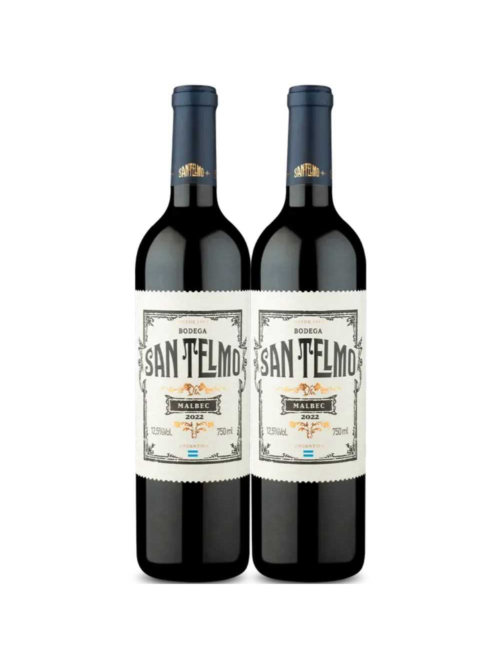 Kit 2 Garrafas Vinho Tinto San Telmo Malbec 750ml